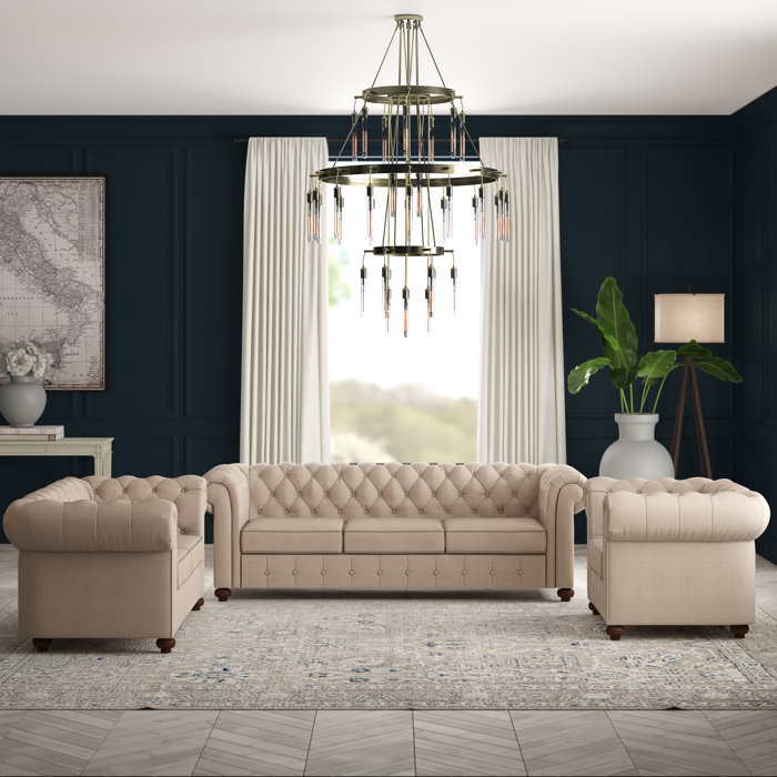 Greyleigh™ Quitaque 3 Piece Living Room Set & Reviews Wayfair